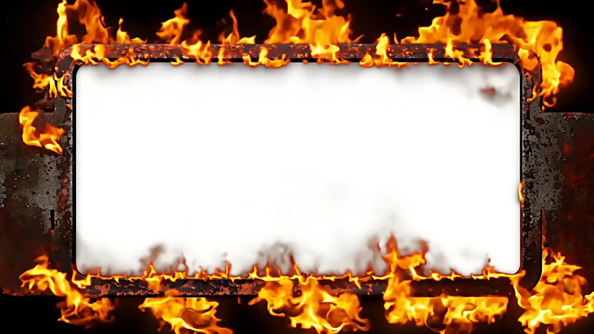 Epic Flame Frame Background for Action Title Animation